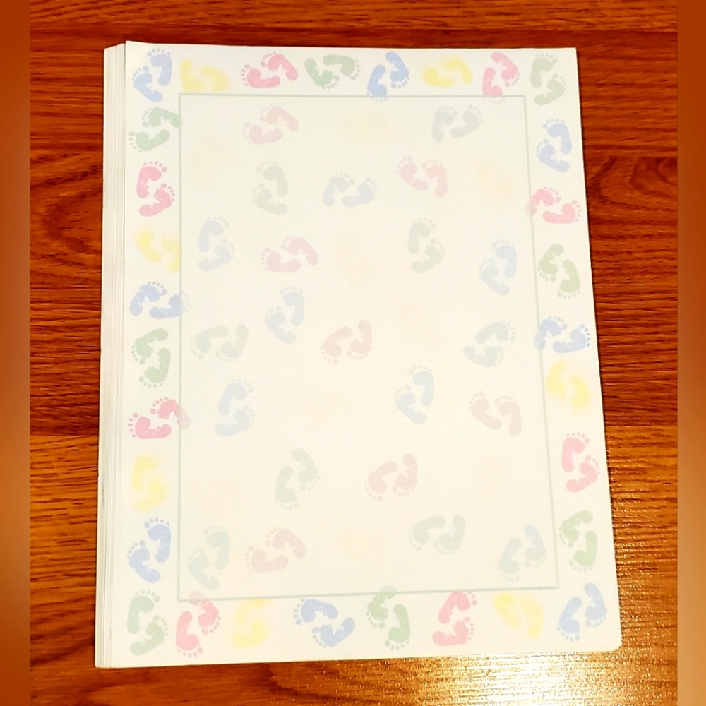 Baby Footprint Paper